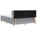 vidaXL Posteľ s pružinovým rámom Svetlosivá 140 x 200 cm látka