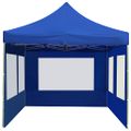 vidaXL Profesionálny skladací stan+steny, hliník 6x3 m, modrý