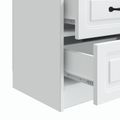 vidaXL Nočný stolík 2 ks Biela 43 x 34,5 x 44,5 cm Kompozitné drevo
