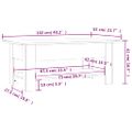 vidaXL Konferenčný stolík betónový sivý 102x55x42 cm kompozitné drevo