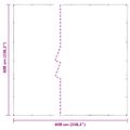 vidaXL Priehľadná plachta s okami 6x6 m PVC