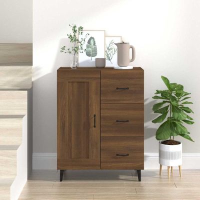 vidaXL Komoda hnedý dub 69,5x34x90 cm spracované drevo