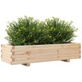 vidaXL Záhradný kvetináč 110x40x26,5 cm masívna borovica