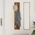 vidaXL Vešiak na stenu Nástenná montáž Dymová dub 20 x 1,5 x 100 cm