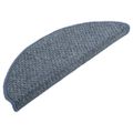 vidaXL Kobercové nášľapy na schody 15 ks modré 65x21x4 cm