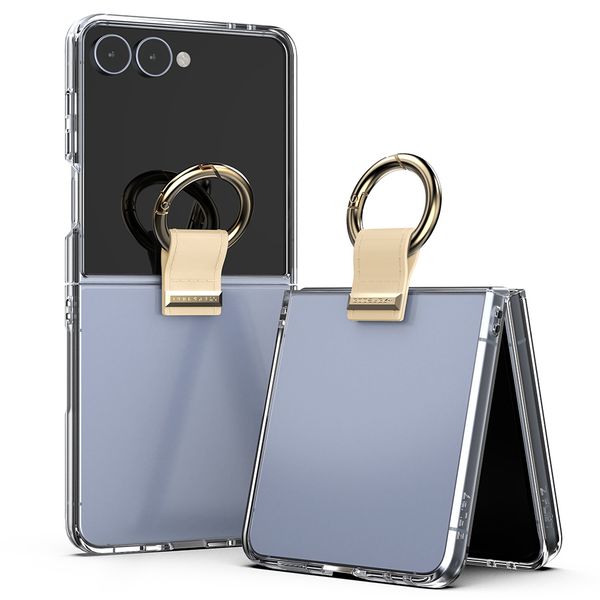 Puzdro Mercury Golden Bell pre Samsung Galaxy Z Flip8 béžová