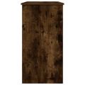 vidaXL Stôl dymový dub 80x40x75 cm kompozitné drevo