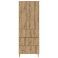 vidaXL Sada skríň 2 ks 66 x 34,5 x 90 cm Kompozitné drevo Dub artisan