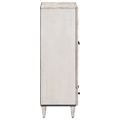 vidaXL Vysoký stolík Biela 60 x 33,5 x 100 cm Masívne mango drevo
