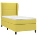 vidaXL Posteľný rám boxsping s matracom zelený 80x200 cm látka