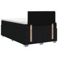 vidaXL Posteľ boxspring s matracom Čierna 120 x 190 cm Látka