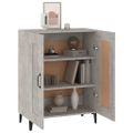 vidaXL Komoda betónovo sivá 69,5x34x90 cm spracované drevo