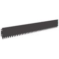 vidaXL Obrubník trávnika 10 ks 103 x 15 cm Oceľ Čierna