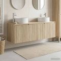 vidaXL Set kabinetov do kúpeľne 3 ks Dub sonoma 49,5 x 44,5 x 65,5 cm