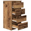 vidaXL Komoda staré drevo 37,5x35x76 cm kompozitné drevo