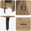 vidaXL Highboard Remeselný dub 69,5 x 31 x 115 cm Kompozitné drevo