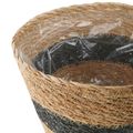 vidaXL 3 ks Prírodná a čierna Ø26 x 19 cm 100% Morská tráva