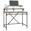 vidaXL Stôl dub sonoma 100x50x90 cm spracované drevo a železo