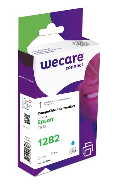 WECARE ARMOR ink kompatibilný s EPSON C13T12824012, modrá/cyan