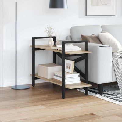 vidaXL Regál na knihy Sonoma dub 100 x 33,5 x 64 cm Kompozitné drevo