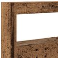 vidaXL Skrinka na čelo postele s LED staré drveo 180x17x102 cm