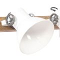 vidaXL Industriálna nástenná lampa biela 45x25 cm E27