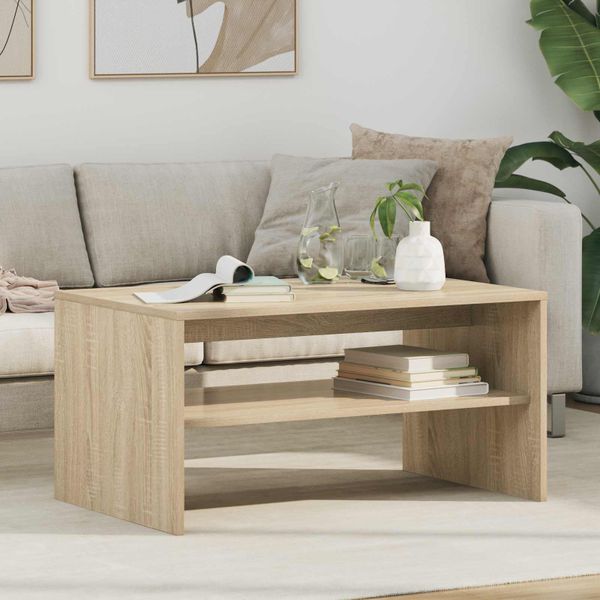 vidaXL Konferenčný stolík Sonoma dub 80 x 50 x 40 cm Kompozitné drevo