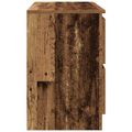 vidaXL TV skrinka lesklá staré drevo 80x35x54 cm spracované drevo