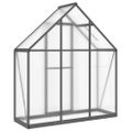 vidaXL Skleník s základovým rámom antracitový 169x58x195 cm hliník