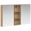 vidaXL Set kabinetov do kúpeľne 3 ks 80 x 10,5 x 50 cm