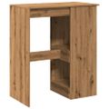vidaXL Barový stôl s policami dub artisian 90x47,5x103,5cm komp. drevo