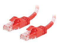 Patch kábel - RJ-45 (M) do RJ-45 (M) - 5 m - UTP - CAT 6 - lisovaný, prevedenie bez hrbolčekov, lícna - červená