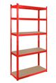 Skladový regál REBEL RB-1251R 180x90x40, červený