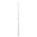 vidaXL Vianočný guľový girland LED Biela 186 cm Polystyrén
