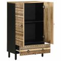 vidaXL Highboard 60x33,5x100 cm Masívne hrubé drevo Mango