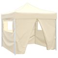 vidaXL Párty stan 291 x 291 x 315 cm Krémová Oxfordská látka