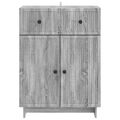 vidaXL Servírovacia skriňa Sivá sonoma 66 x 34,5 x 90 cm
