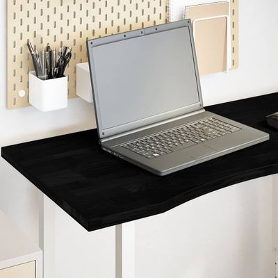 vidaXL Stolová doska tmavohnedá 100x50x2,5 cm dubový masív obdĺžnikový