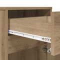 vidaXL LED nočný stolík dub artisan 38 x 34 x 61 cm Kompozitné drevo
