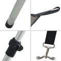 vidaXL Tieniaci nadstavec v tvare T antracitový 170x208x(115-183) cm