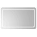 vidaXL Zrkadlo do kúpeľne s LED Priehľadná 100 x 60 cm tvrdené sklo