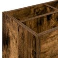 vidaXL Stojan na slnečník Dymová dub 65 x 24 x 50 cm Kompozitné drevo