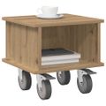 vidaXL TV stolík 37 x 35 x 35 cm Remeselný dub Kompozitné drevo