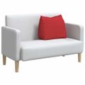 vidaXL Poduška na chrbát Červená 60 x 20 x 50 cm látka