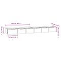 vidaXL Nástenné skrinky 2 ks dymový dub 102x30x20 cm spracované drevo