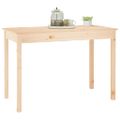 vidaXL Jedálenský stolík 110x55x75 cm borovicový masív