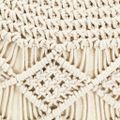 vidaXL Ručne vyrobená taburetka macrame 45x30 cm, bavlna
