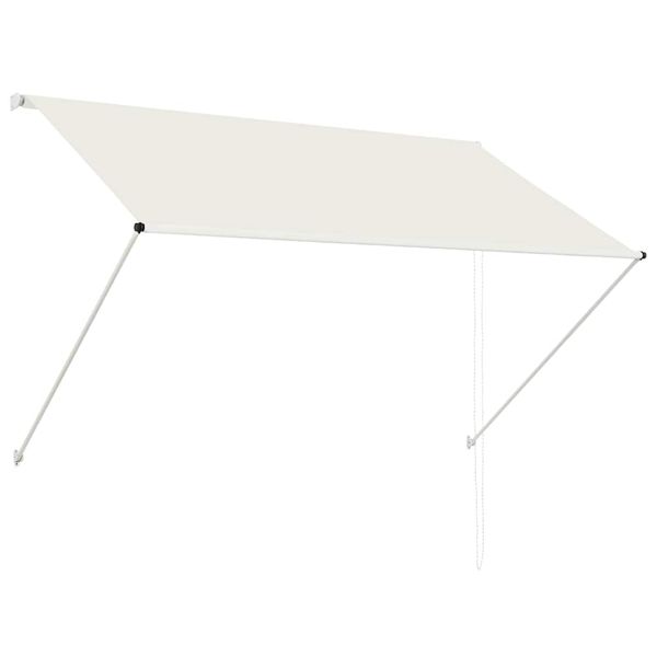 vidaXL Zaťahovacia markíza 200x150 cm krémová
