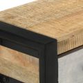 vidaXL Konzolový stolík 110x30x76 cm masívne hrubé mangovníkové drevo