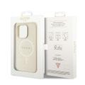 Puzdro Guess pre iPhone 15 Pro Max 6,7" GUHMP15XPSAHMCB zlaté tvrdé puzdro Saffiano MagSafe